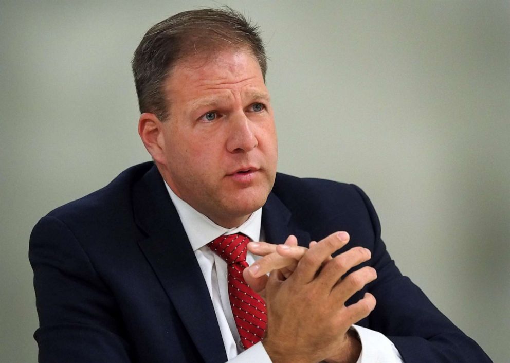 PHOTO: New Hampshire Gov. Chris Sununu attends an event in Portsmouth, N.H., Oct. 16. 2020.