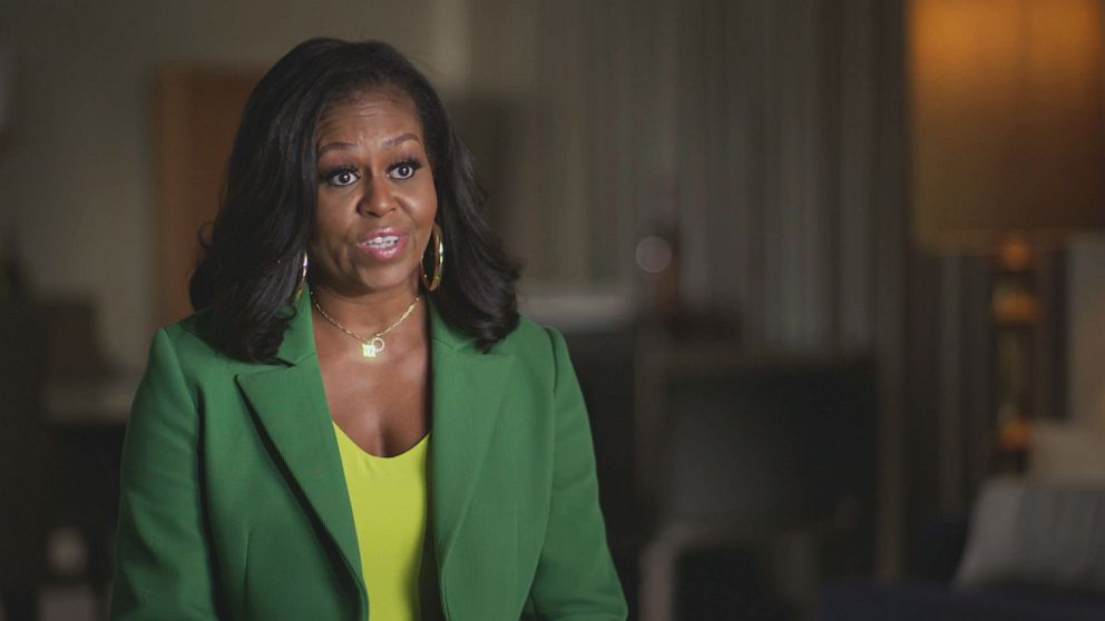 PHOTO: Former first lady Michelle Obama speaking for the ABC documentary series 