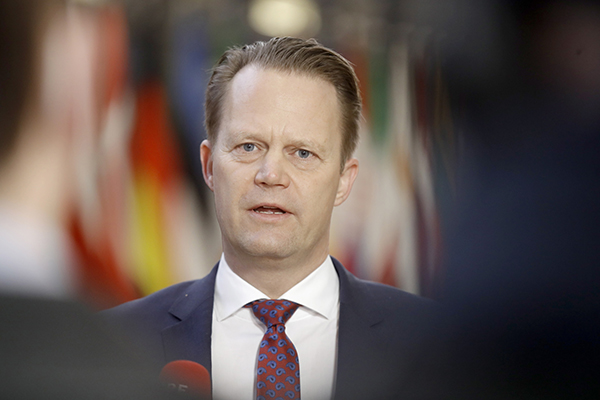 丹麦外交大臣科弗德。澎湃影像  资料图