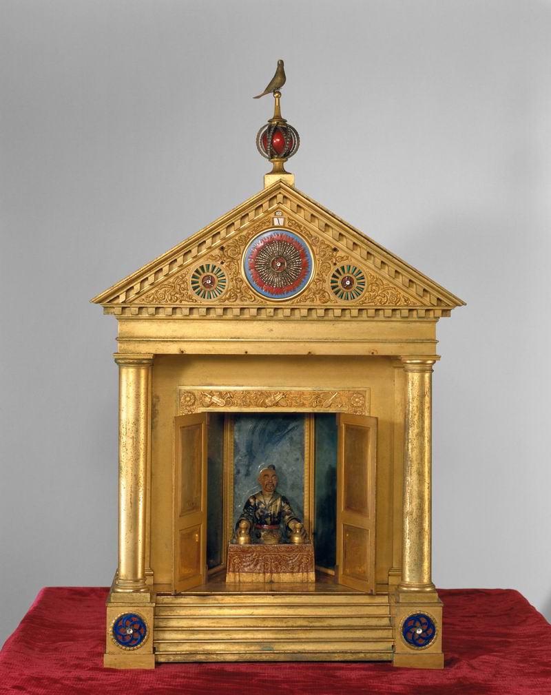 铜镀金魔术钟 瑞士 19世纪 故宫博物院藏