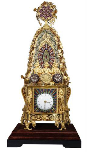 铜镀金三人打乐转花钟（一对） 英国  18世纪 故宫博物院  避暑山庄博物馆藏