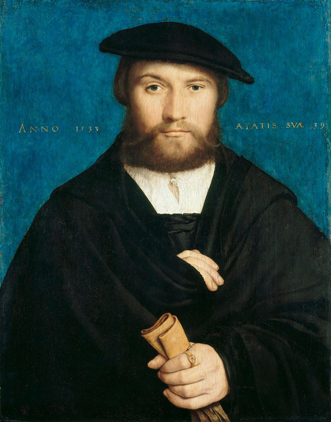 荷尔拜因，《韦迪家族的一员》，1533年，柏林国立博物馆藏