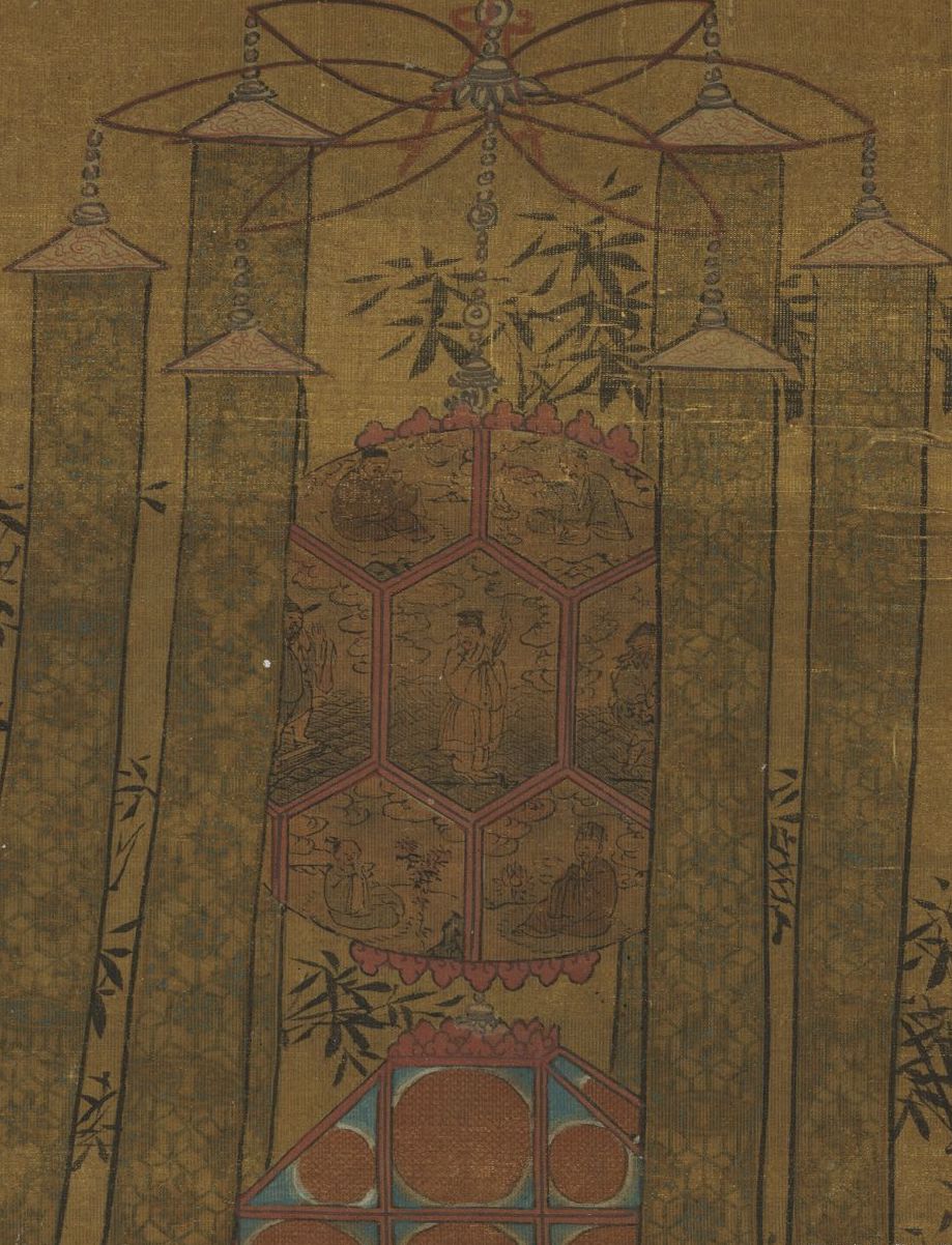 宋李嵩《观灯图》轴（局部） 台北故宫博物院藏