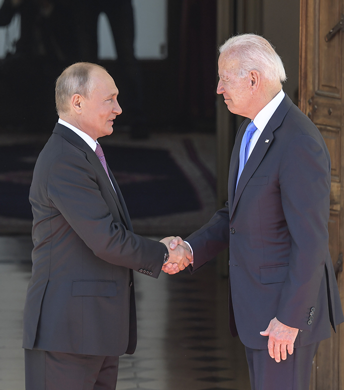 俄罗斯总统普京与美国总统拜登。人民视觉 资料图