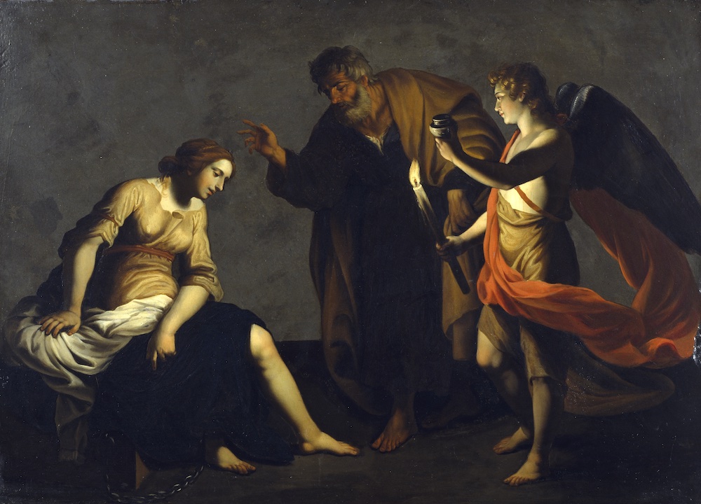 亚历山德罗·图尔奇《圣彼得救治圣阿加莎》（约1640-1645）