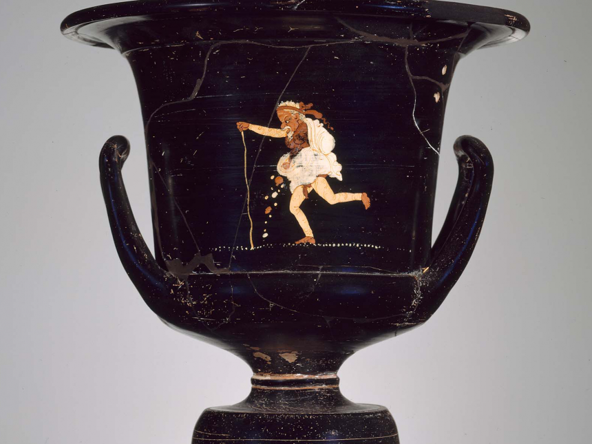 搅拌碗（phlyax krater），希腊，希腊古典时代晚期时期，约公元前350年，陶瓷