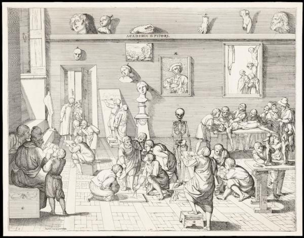 美国展出《画家学院》，约1600, Pietro Francesco Alberti，Getty Research Institute