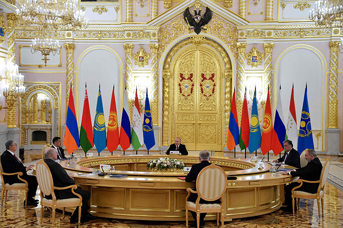 当地时间2022年5月16日，俄罗斯莫斯科，集安组织首脑峰会召开。人民视觉 图
