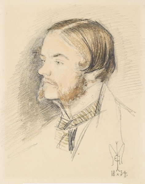 米莱（1829-1896），《霍尔曼·亨特肖像》