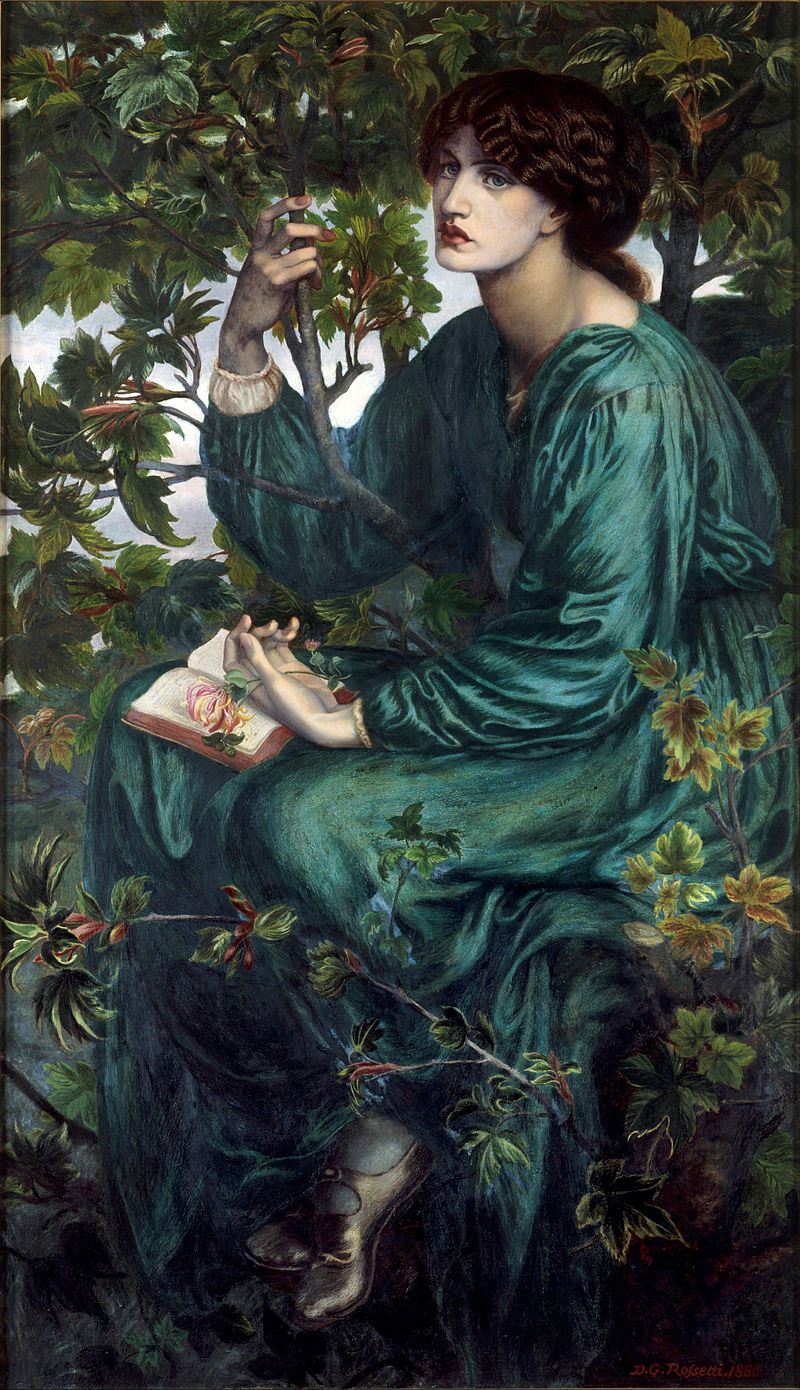 罗塞蒂，《白日梦》，1880年（展品为该作品素描草图）