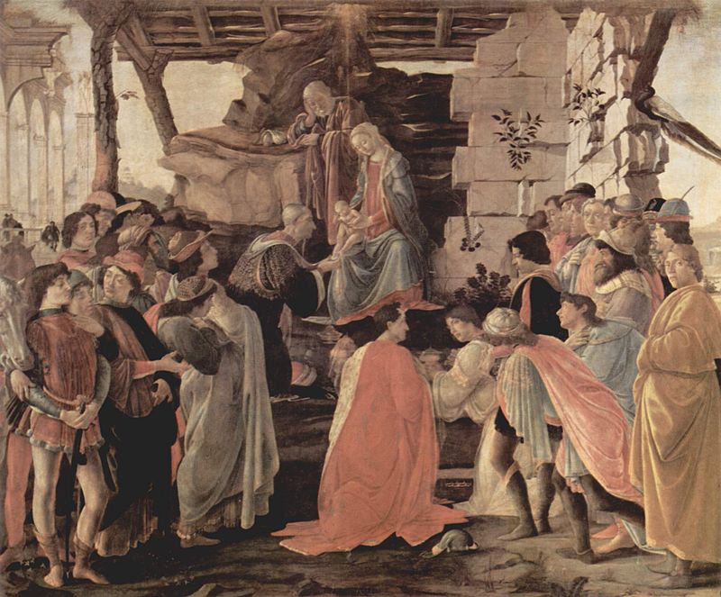 波提切利，《东方三博士来朝》，1475年－1476年，佛罗伦萨乌菲兹美术馆藏