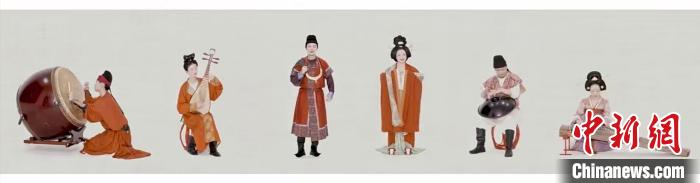 大唐古乐电音版《达拉崩吧》节目截图。 大唐古乐电音版《达拉崩吧》节目截图。