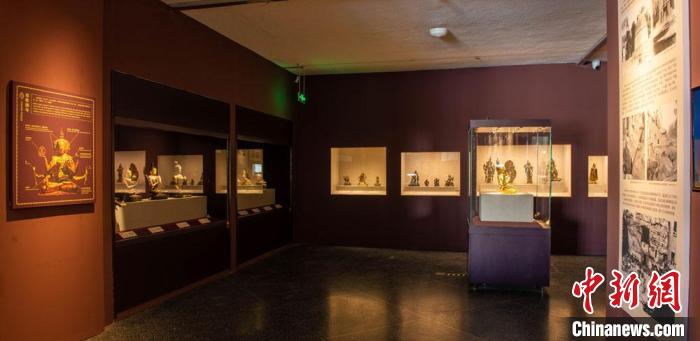 图为此次展览展陈文物。 敦煌研究院供图 图为此次展览展陈文物。 敦煌研究院供图