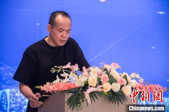 侨企代表、尼日利亚福建同乡总会会长郑旭升致辞。 李南轩 摄 侨企代表、尼日利亚福建同乡总会会长郑旭升致辞。 李南轩 摄