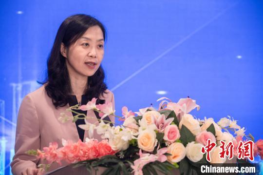 福建省委政法委副书记、海丝中央法务区建设工作领导小组办公室副主任徐华致辞。 李南轩 摄 福建省委政法委副书记、海丝中央法务区建设工作领导小组办公室副主任徐华致辞。 李南轩 摄